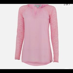 Noble outfitters pink gypsy shirt